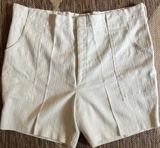 VTG Harris Slacks Chino Shorts Men 38x6 Surf 70s Preppy Boat Textured Beach USA
