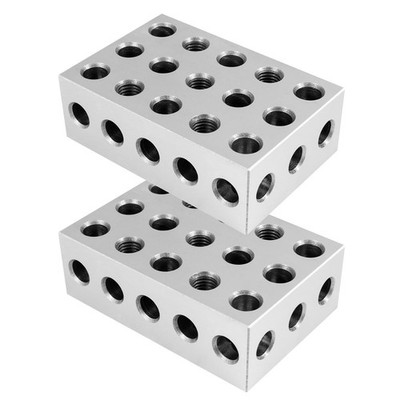 2-4-6 Blocks, 2-Piece Set Precision 2'' x 4'' x 6'' Hardened Steel Setup Blocks ...