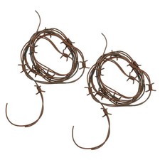 2 Pcs Barbed Wire Plastic Prop Western Decor For Home Halloween