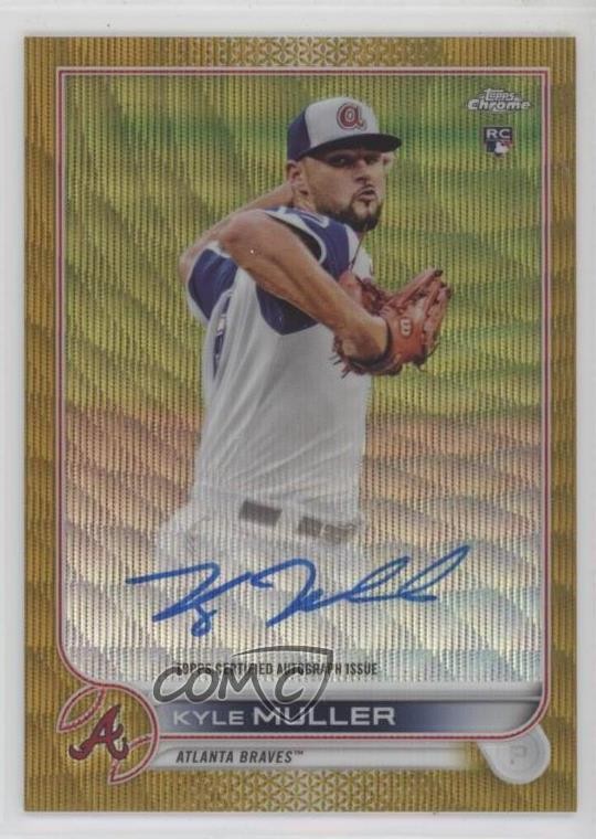 2022 Topps Chrome Rookie Gold Wave Refractor 23/50 Kyle Muller #RA-KM Auto 0jk5