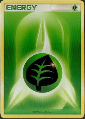 Pokemon Karte (grün) Gras Energie Grass Energy - Black & White, Green Type 2007