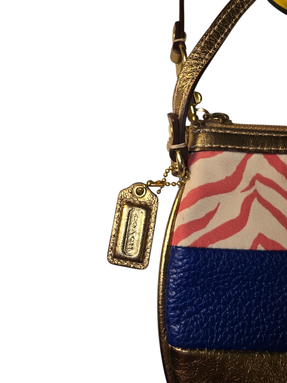 Coach Patchwork Multicolored Wristlet Canvas & Le… - image 3