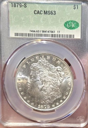 💥💥 1879-S  $1 - Morgan Silver Dollar - CAC MS 63