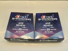 2 New Crest 3D Whitestrips Age Renew 25 Level...
