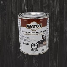 Watco Butcher Block Oil and Stain Ebony Black...