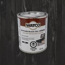 Watco Butcher Block Oil and Stain Ebony Black 16oz ( 1 Pint ) ( 473ml ) New