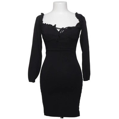 NLY Trend, Kleid, Größe: XS, Schwarz, Einfarbig, Damen #Oae
