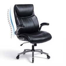 Ergonomic High-Back PU Leather Executive Office Chairs, Heavy Duty Home Compu...