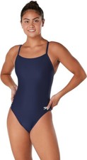 Speedo Women's Swimsuit One Piece ProLT Flyback Solid Adult Team Navy 8/34