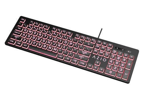 Large Print Keyboard - USB Computer Keyboard with 3 Interchangeable Backlight... - Picture 4 of 5