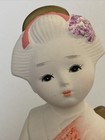 Vtg.  Japanese Porcelain Ceramic Figure Woman Geisha Girl 6” Tall 5” Wide Beauty — photo 2
