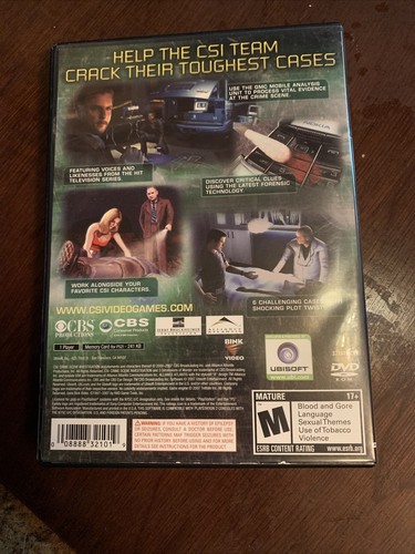 CSI: Crime Scene Investigation 3 Dimensions of Murder (Sony PlayStation 2)Tested - Picture 4 of 5