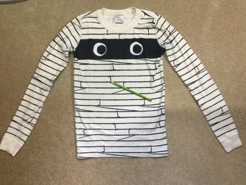 GUC Hanna Andersson 150 12 Boys Kids L/S Halloween Mummy Monster Pajamas PJs - Picture 2 of 11