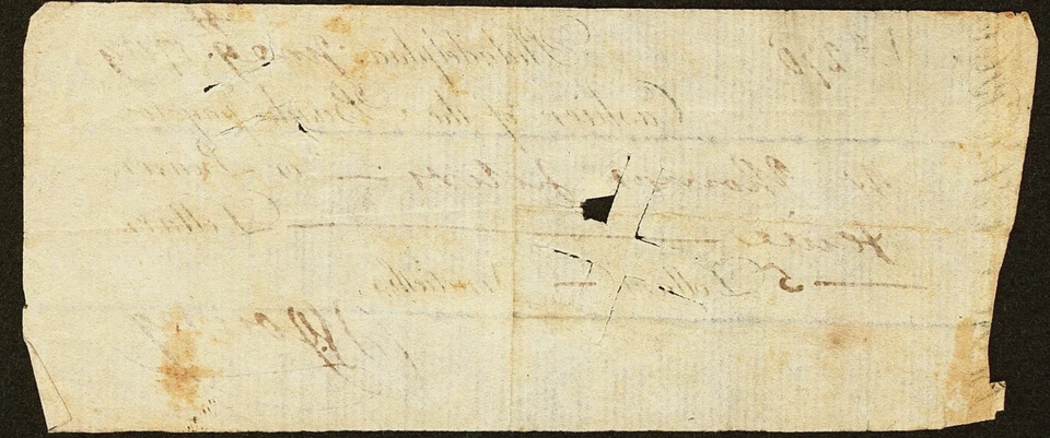 PA $5 PHILADELPHIA Pennsylvania Vintage 1700s Bank Check - Image 2 of 2