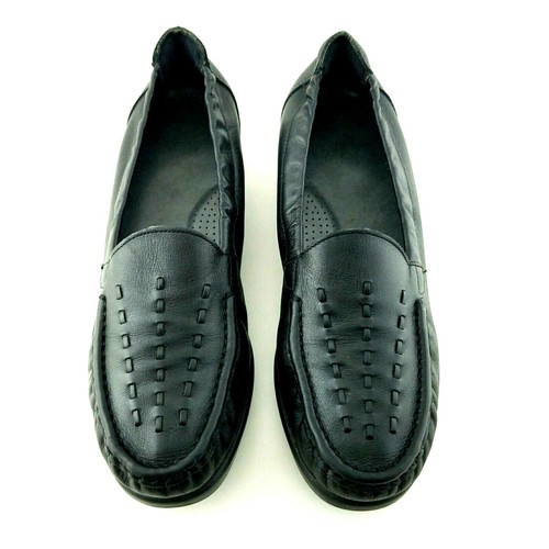 SAS WEAVE Mocasín Sin Cordones Negro Puntera Moc Tripad Cómodo Para Mujer US 8.5 EU 39.5 $147 - Imagen 3 de 10