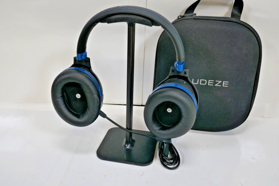 Auriculares inalámbricos para juegos Audeze Mobius 3D Bluetooth azules - probados y funcionan Foto 2 de 4