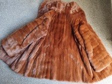 M.fletcher (master Furrier) Bright Brown Canadian Squeril Coat, Size M