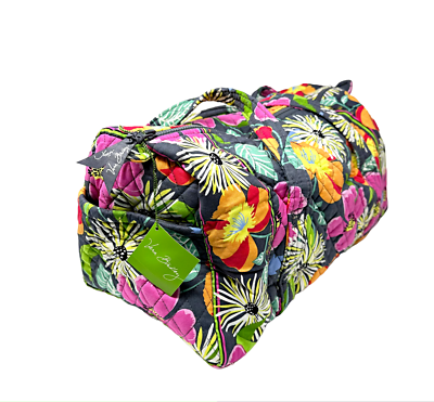 Vera Bradley Zazzy Blooms Small Duffel Gym Travel Luggage Bag