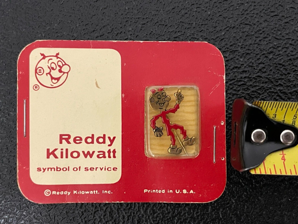 1950's Reddy Kilowatt Vintage Symbol of Service Advertising Pin