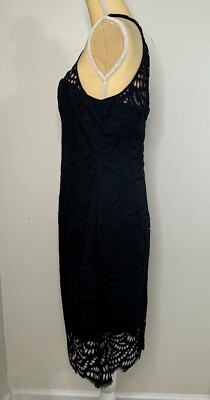 Lilly Pulitzer Kenna Halter Dress (Size 8) (Onyx Scalloped Fan Lace)