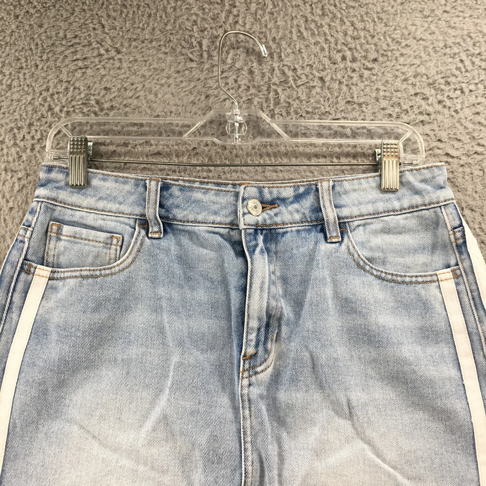 Saia Pacsun Curta Linha A Feminina 28 (Real 30X13.5) Azul Denim Cintura Média Zíper Mosca - Imagem 2 de 4