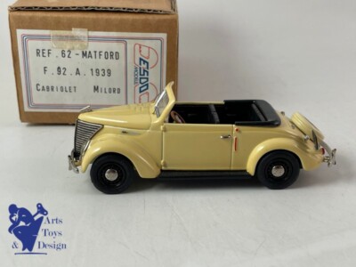 1/43 ESDO REFERENCE 62 Matford F92A Cabriolet Milord 1939 Jaune Pale EUR 169,00 - FR