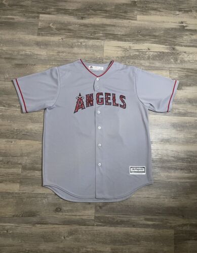 AUTHENTIC MAJESTIC 52 2XL LOS ANGELES ANGELS MIKE TROUT COOL BASE