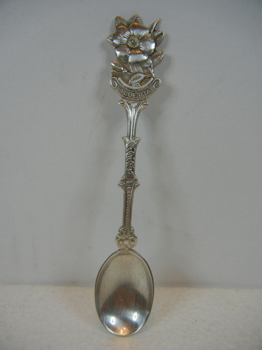 Vintage Alberta Canada Souvenir Spoon 9C Silver Plate Made In Holland