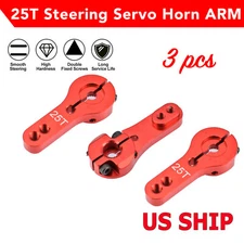 3 PCS 25T M3 Metal RC Servo Arm Horn for Futaba Savox Xcore HSP Power USA