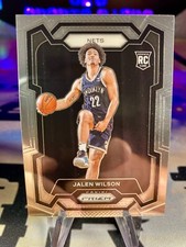 2023-24 Jalen Wilson Panini Prizm Rookie Card #128 Brooklyn Nets. rookie card picture