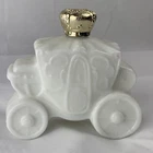 Avon Royal Coach Carriage Foaming Bath Oil Milk Glass Bottle Vintage Empty