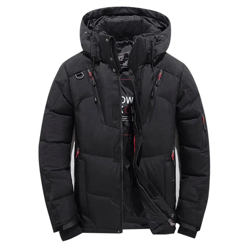 Herren Winter Warm Ente Daunenjacke Ski Schnee Dick Kapuze Puffer Mantel Parka - Bild 12 von 14