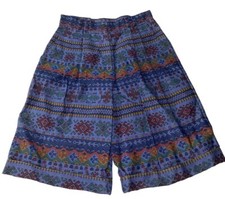 VINTAGE On The Verge Aztec Print Unique Long Shorts Size 10