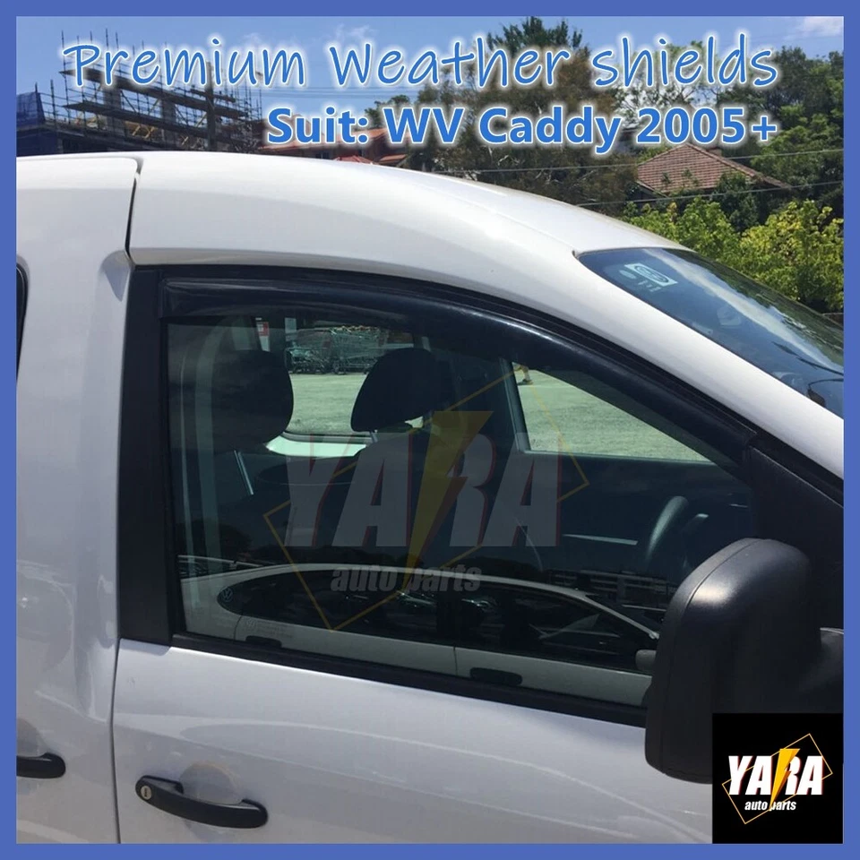 Protectores climáticos delgados para VW VOLKSWAGEN CADDY 2005-2020 tintados Foto 3 de 4