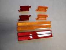 Fits 70 71 Cuda Barracuda Side Marker Light Lenses And Reflectors Lens Set New