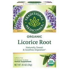 Traditional Medicinals Tea Licorice Root Herb 16 bags Pack of 6 
