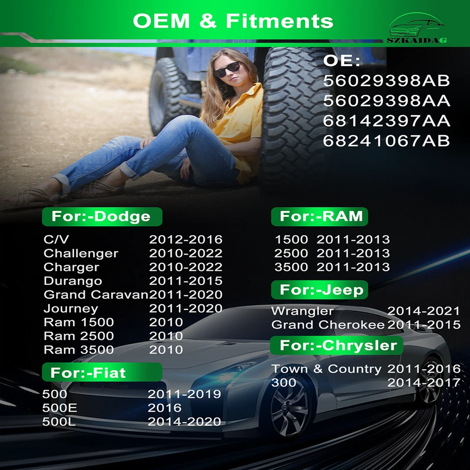 4x NUEVO OEM Sensor de monitoreo de presión de neumáticos TPMS para FIAT 500 2012-2015 2017-2019 Foto 2 de 4