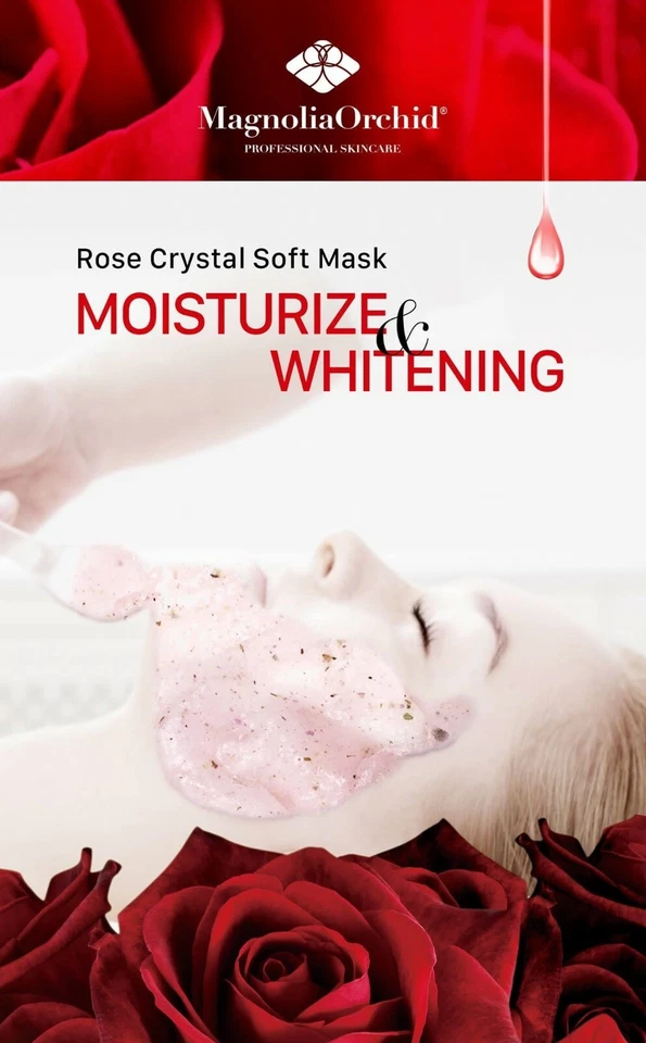 Magnolia Orchid Rose Crystal Máscara Suave Hidratante Blanqueador Polvo 1kg 2.2lbs Foto 4 de 4
