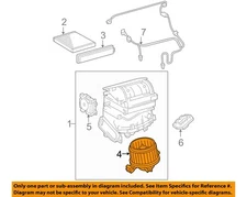 Used HVAC Blower Motor fits: 2011 Toyota Rav4 w/o cold climate package Grade A