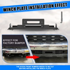 Front Hidden Steel Winch Mounting Plate For 2020-2023 Chevy Silverado 2500/3500