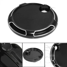 Black Fuel Filler Door Lock Cover Gas Tank Cap For Harley Road Street Glide FLHX