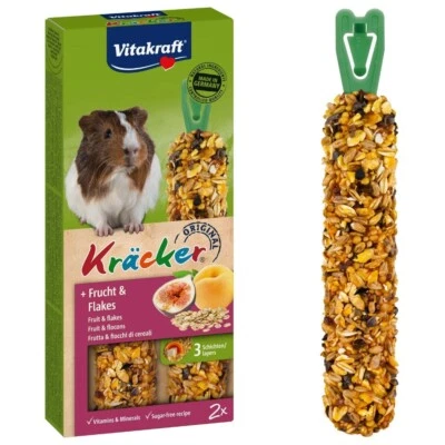 Vitakraft Kracker Guinea Pig Sticks, Delicious high quality nibble sticks, 112g