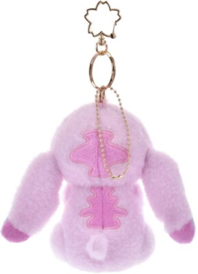 Disney Japan Stitch Plush Toy Key Chain SAKURA Pink 2025 From