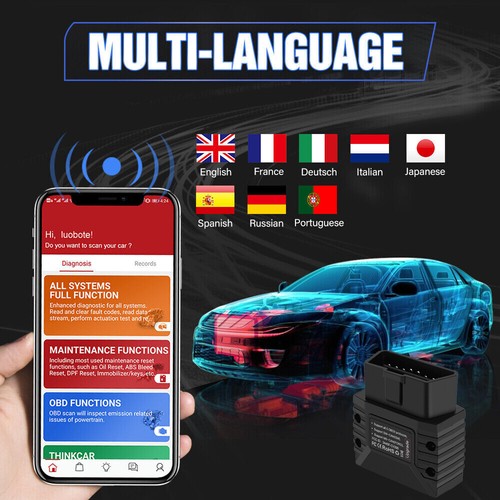 VLinker MC 4.0 Bluetooth Compatible con Android IOS OBDII Herramienta de Diagnóstico de Vehículos V2.2 - Imagen 4 de 11