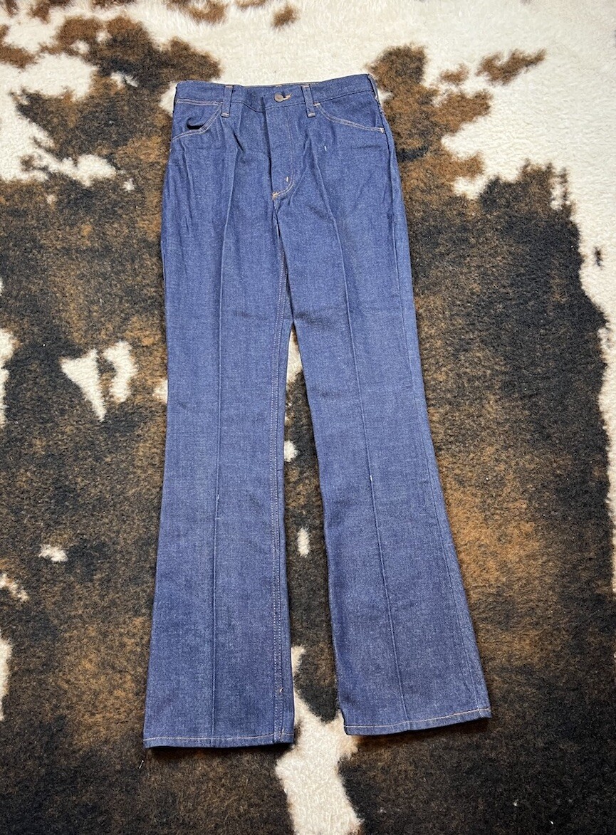 Vintage 70s Wrangler Bell Bottom Flare Jeans RARE Talon Zip Vintage 70s Wrangler Bell Bottom Flare Jeans RARE Talon Zip