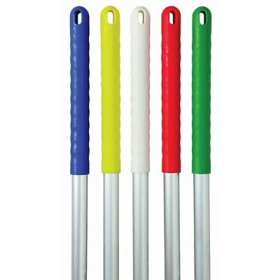 125cm Aluminium Mop / Broom Handle with Screw Fit Threaded Attachment - Single