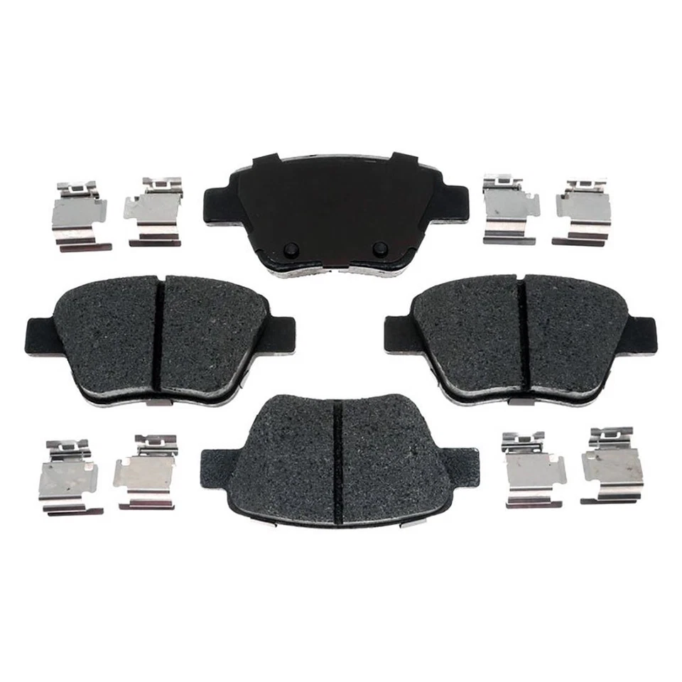 Rear Brake Rotors + Ceramic Brake Pads & Hardware For 2011 Audi A3 Quattro - Image 2 of 4