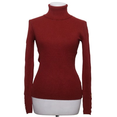 Trendy.Ing, Rollkragenpullover, Größe: L/XL, Rot, Polyamid/Viskose #S4w