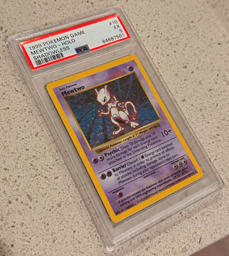 Mewtwo (Shadowless) graded PSA 5 for sale on eBay