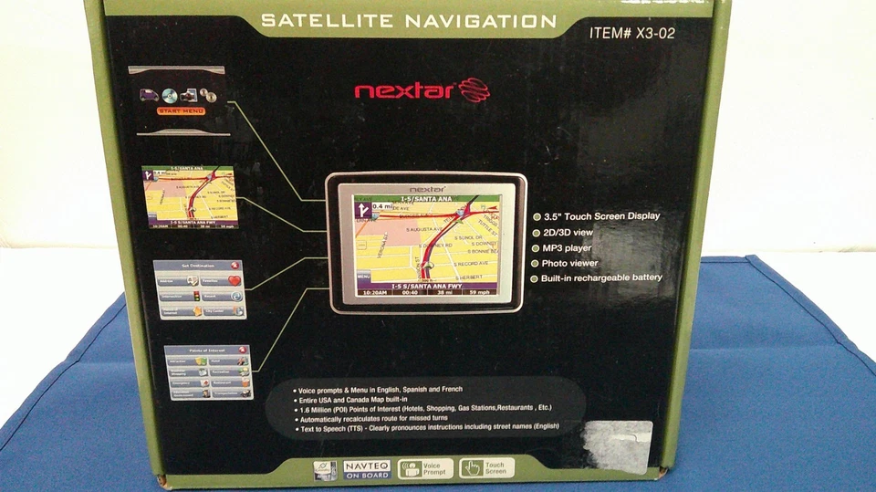 Nextar GPS X3 TouchScreen Navigation System 3.5 Color Touch Screen MP3 Player - Image 2 of 4